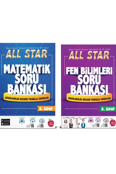 Newton Yayınları Newton 8.sınıf All Star Matematik Fen Bilimleri Soru Bankası 2023 2024 ürün görseli 1