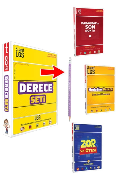 Tonguç Yayınları Lgs Derece Seti 3 Kitap (maped Kurşun Kalem Hediyeli) ürün görseli 1