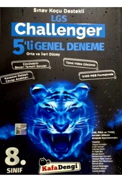 Kafa Dengi Yayınları Yayınları 8. Sınıf LGS Genel Challenger 5 Deneme ürün görseli 1