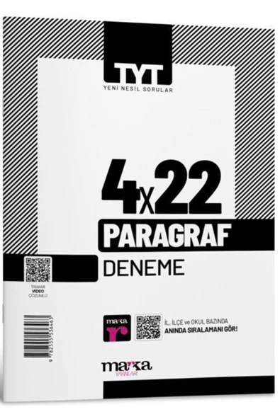 Marka Yayınları 2023 Tyt Paragraf 4x22 Deneme Tamamı Video Çözümlü ürün görseli 1