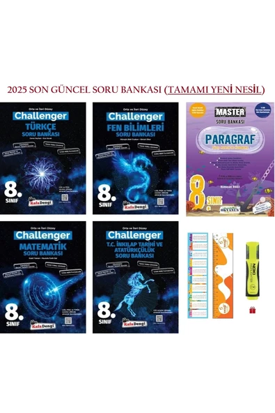 Kafa Dengi Yayınları Kafadengi 8. Sınıf Lgs Matematik Türkçe Fen İnkılap Challenger Soru Seti+Okyanus Paragraf S.B ürün görseli 1