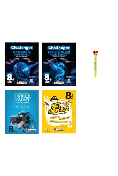 Kafa Dengi Yayınları Lgs 8.sınıf Challenger Matematik Fen Ve Türkçe Kafası Net Paragraf Soru Bankası ürün görseli 1