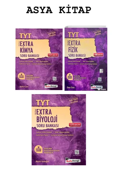 Kafa Dengi Yayınları KAFA DENGİ YAYINLARI EXTRA FİZİK+KİMYA+BİYOLOJİ TYT SORU BANKASI ürün görseli 1