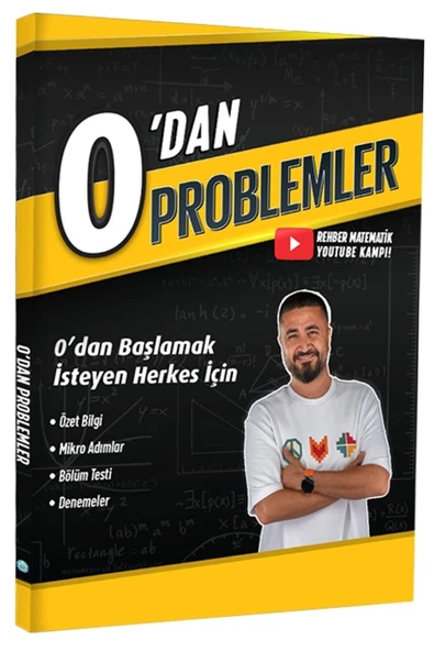 REHBER MATEMATİK YAYINLARI 0'dan Problemler - Rehber Matematik - Tyt & Yks - 0 Dan Youtube Kampı Sıfırdan Başla Video Çözümlü ürün görseli 1