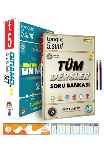Tonguç Yayınları 5. Sınıf Dinamo Tüm Dersler Soru Bankası Seti ve Hız Yarıyıl Tatili Kampı Kitabı 2025-2026 ürün görseli 1