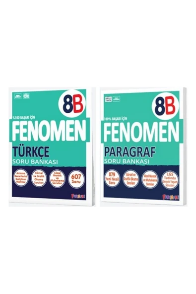 Fenomen Yayıncılık LGS 8. Sınıf B Serisi Soru Bankası Türkçe ve Paragraf ürün görseli 1