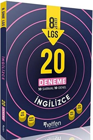 Netfen Yayınları 8. Sınıf LGS İngilizce 20 Deneme / Kolektif / Netfen Yayınları / 9786057666321 ürün görseli 1