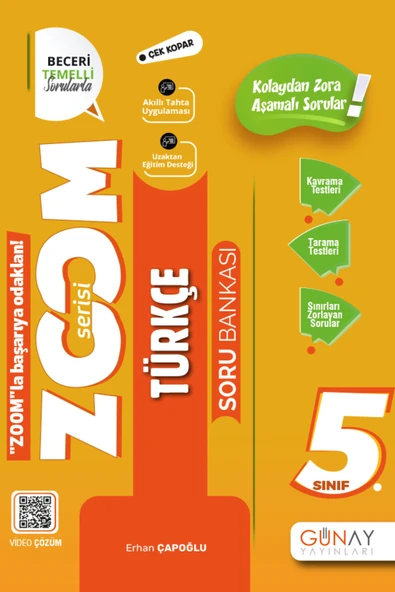Günay Yayınları 5.Sınıf Zoom Türkçe ve Matematik Soru Bankası Seti Gün&Ay Yayınları - Resim 2