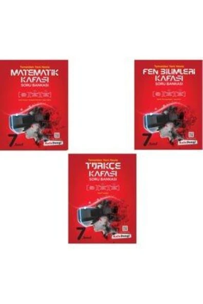 Kafa Dengi Yayınları Kafadengi 7.sınıf Soru Bankası Türkçe-matematik-fen 3 Lü Takım