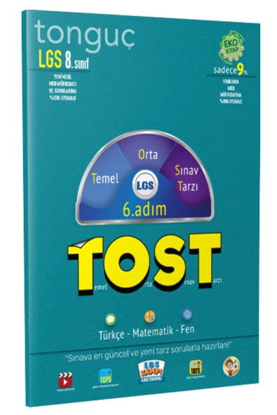 Tonguç Yayınları Tonguç 8. Sınıf Lgs Tost 6. Adım Türkçe-matematik-fen ürün görseli 1