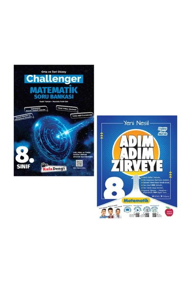 Kafa Dengi Yayınları Lgs 8. Sınıf 2023 Challenger Ve Newton Adım Adım Matematik Soru Bankası Seti ürün görseli 1