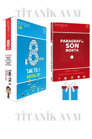 Tonguç Yayınları 8.sınıf Taktikli Sayısal Set + Paragrafta Son Nokta Hediyeli 2' Li Set ürün görseli 1