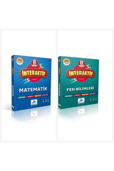 paraf yayınları Paraf 8. Sınıf İnteraktif Fen Bilimleri  & Matematik Soru Kütüphanesi ürün görseli 1