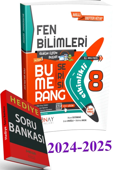 Günay Yayınları 2024 2025 LGS 8. Sınıf Bumerang Fen Bilimleri Konu Anlatımlı Soru Bankası (Soru Bankası Hediyeli)