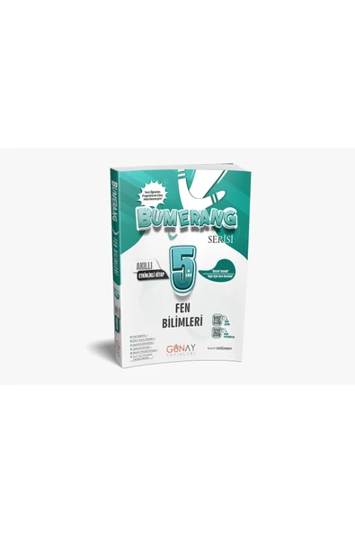 Günay Yayınları 2024 - 2025 Müfredat 5.SINIF BUMERANG ETKINLIKLI FEN BILIMLERI KONU ANLATIMLI SORU BANKASI ürün görseli 1