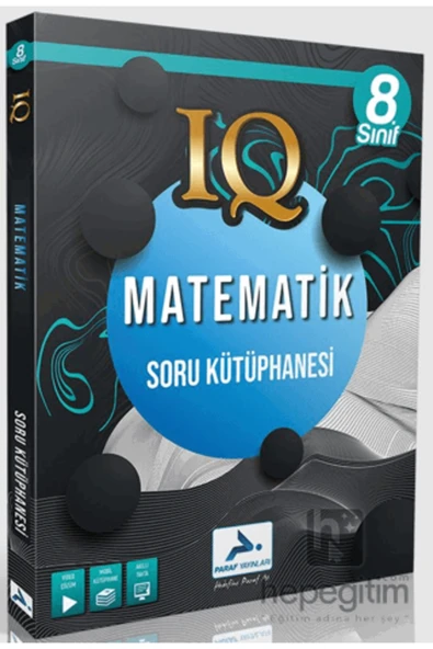 paraf yayınları 8. Sınıf IQ Matematik Soru Kütüphanesi - Resim 2