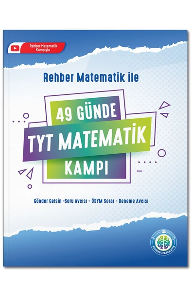 REHBER MATEMATİK YAYINLARI 49 Günde Tyt Matematik Kampı 2023/2024 ürün görseli 1