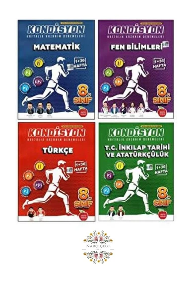 Newton Yayınları NEWTON8.SINIF M-F-T-İ KONDİSYON DENEME 2024 GÜNCEL MÜFREDAT NARÇİÇEĞİ ürün görseli 1