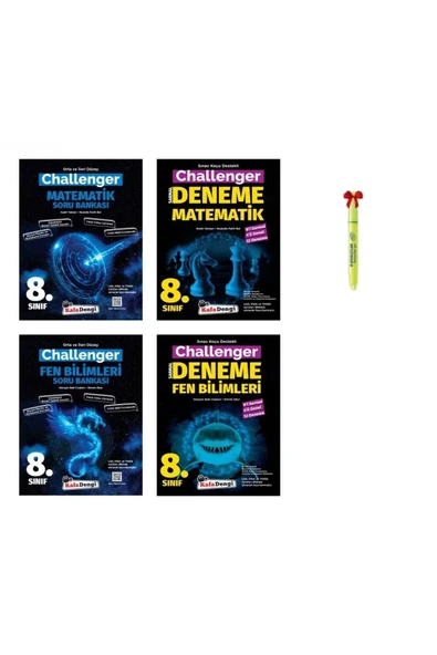 Kafa Dengi Yayınları Lgs 8.sınıf Challenger Matematik Fen Bilimleri Soru Bankası Ve Deneme ürün görseli 1