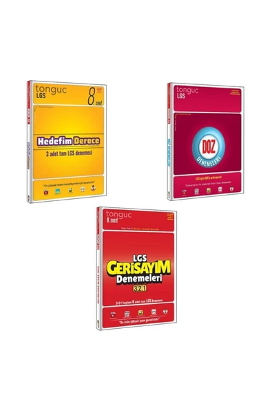 Tonguç Yayınları Lgs Hedefim Derece + Doz + Geri Sayım Denemeleri ürün görseli 1