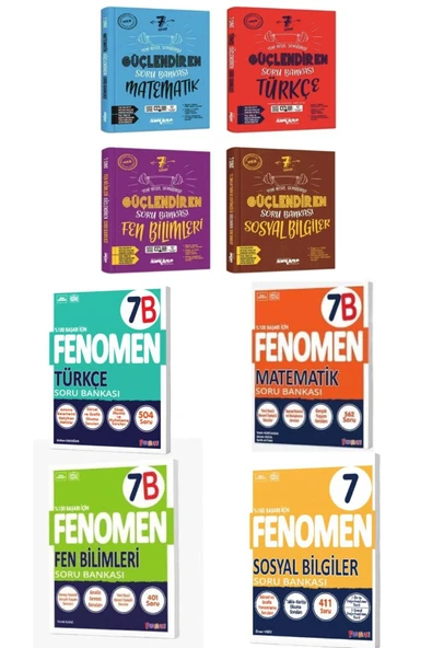 Fenomen Yayıncılık 7.Sınıf Ankara Yayınları Güçlendiren Tam Set + Fenomen Yayınları B Tam Set ürün görseli 1