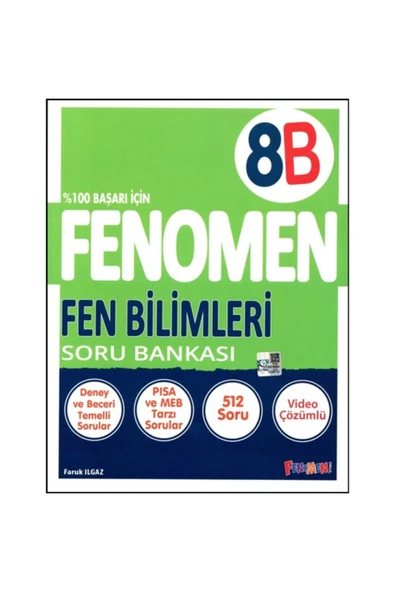 Kurmay Yayınları Fenomen Yayınları Fenomen 8. Sınıf Fen Bilimleri Soru Bankası B Serisi ürün görseli 1