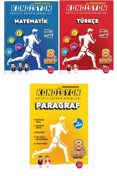 Newton Yayınları Newton 8.sınıf Kondisyon Matematik Türkçe Paragraf 37 HaftaDenemeYeni20232024 ürün görseli 1