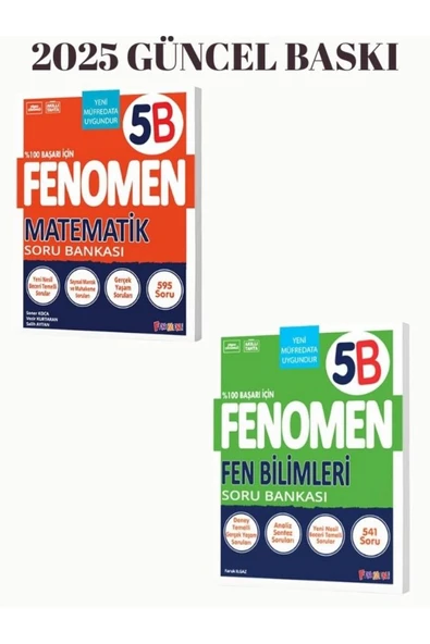 Fenomen Yayıncılık Fenomen yayınları 5.sınıf MATEMATİK VE FEN BİLİMLERİ ürün görseli 1