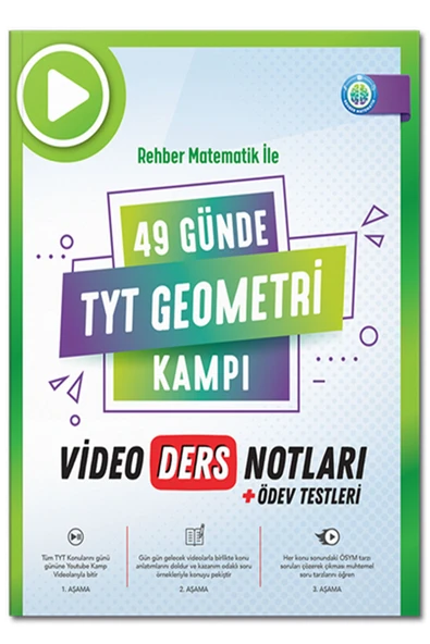 REHBER MATEMATİK YAYINLARI 49 Günde TYT Geometri Kampı Video Ders Notları + Ödev Testleri Video Çözümlü ÖSYM Formatında YKS