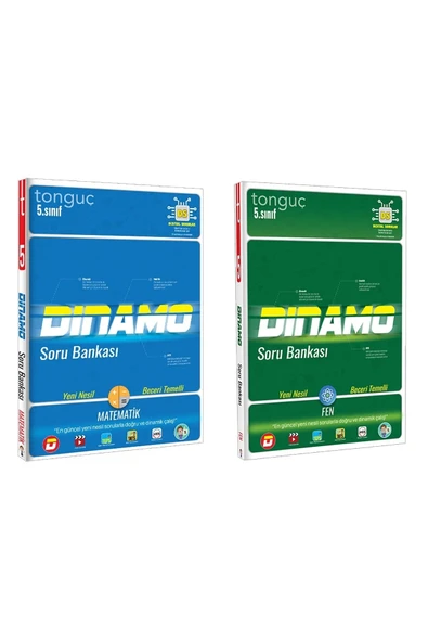Tonguç Yayınları 5. Sınıf Matematik Ve Fen Bilimleri Dinamo Soru Bankası ürün görseli 1
