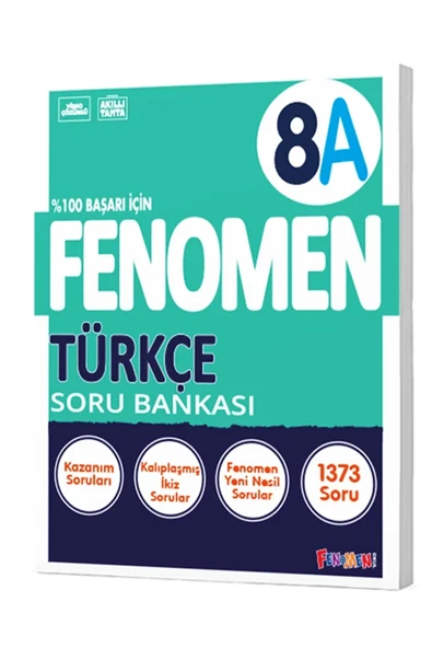 Fenomen Yayıncılık 8. Sınıf 8 Türkçe A ve Türkçe B Soru Bankası 2025-2026 İle Marka 3x20 Türkçe Branş Denemesi+Kalem - Resim 2
