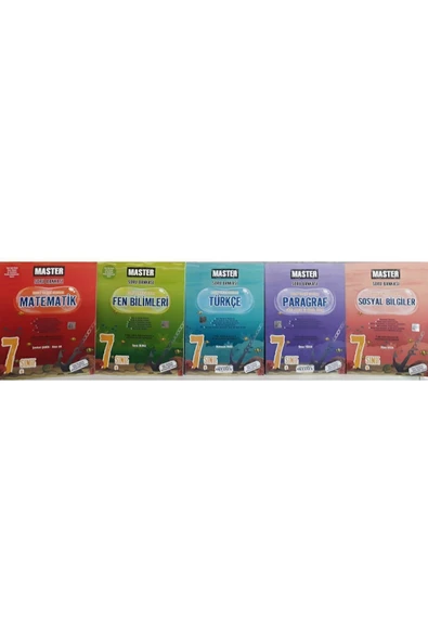 Okyanus Yayınları 2024-2025 Hazırlık 7. Sınıf Master 5li Soru Bankası Seti Yeni ürün görseli 1