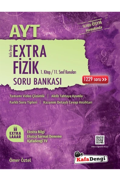Kafa Dengi Yayınları Kafadengi 2025 Ayt Fizik Extra Soru Bankası 1. Kitap ürün görseli 1