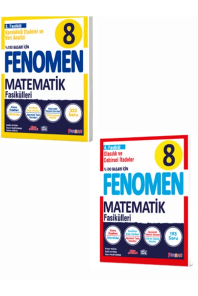 Fenomen Yayıncılık FASİKÜL SET MATEMATİK 8.SINIF FENOMEN YAYINLARI - Resim 3