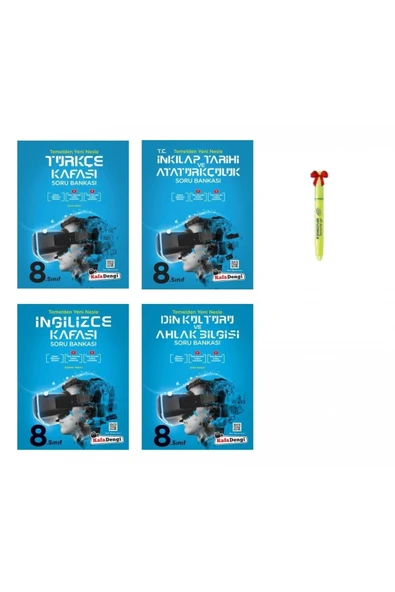 Kafa Dengi Yayınları Lgs 8.sınıf Türkçe Inkılap Ingilizce Din Kafası Soru Bankası Seti ürün görseli 1