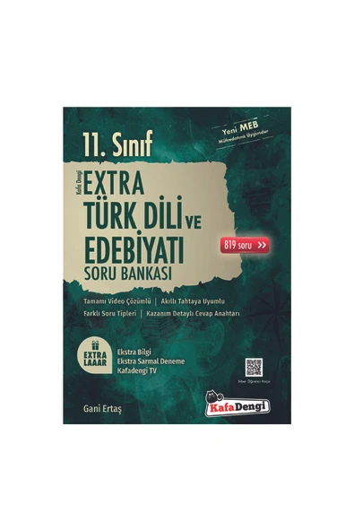 Kafa Dengi Yayınları 11.Sınıf Extra Türk Dili ve Edebiyatı Soru Bankası (Tümü Video Çözümlü) ürün görseli 1