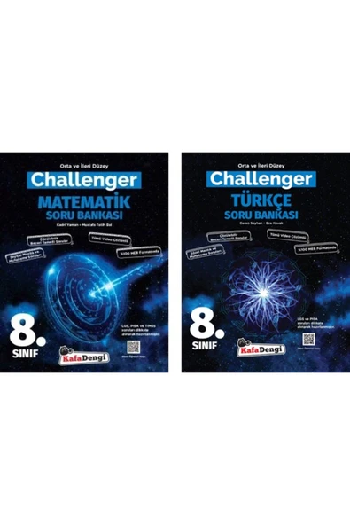 Kafa Dengi Yayınları Kafadengi 2025 8. Sınıf Lgs Türkçe + Matematik Challenger Soru Seti 2 Kitap ürün görseli 1