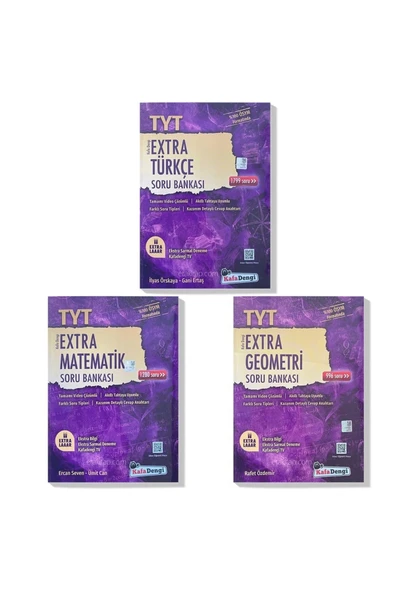 Kafa Dengi Yayınları Kafa Dengi 2023 Tyt Türkçe Matematik Geometri Extra Soru Bankası Seti (3 Kitap)