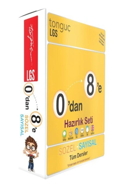 Tonguç Yayınları Tonguç 0'dan 8'e Sayısal Sözel Konu Anlatımlı Soru Bankası Seti ürün görseli 1