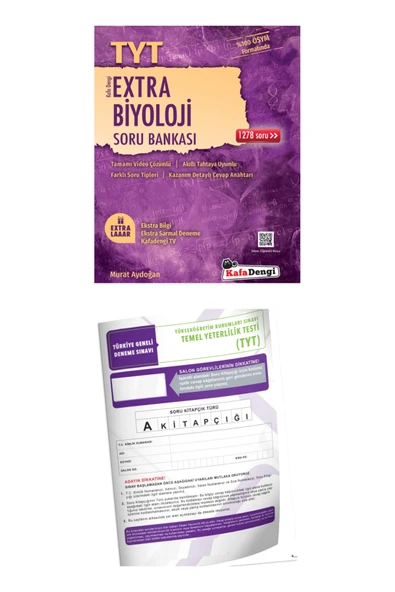 Kafa Dengi Yayınları KAFADENGİ TYT Extra Biyoloji Soru Bankası + TYT Deneme..!