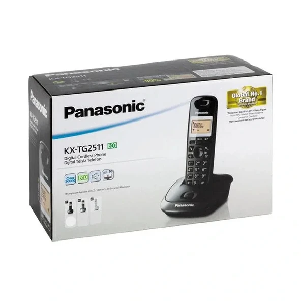 Panasonic Kx-tg2511 Siyah Dect Telsiz Telefon - Resim 3