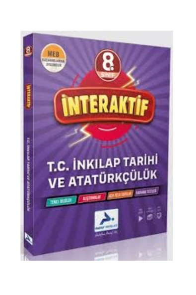 paraf yayınları 8. Sınıf İnteraktif İnkılap Tarihi Soru Bankası (2024 Basım) ürün görseli 1