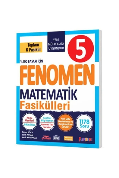 Fenomen Yayıncılık 5. Sınıf Matematik Fasikül Seti (1-2-3-4-5-6) ürün görseli 1