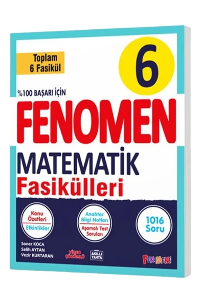 Fenomen Yayıncılık FENOMEN OKUL YAYINLARI 6. SINIF MATEMATİK FASİKÜLLERİ SETİ 1-2-3-4-5-6 KİTAP 2024-2025 ürün görseli 1