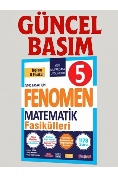 Fenomen Yayıncılık Fenomen Yayınları 5. Sınıf Matematik Fasikülleri ürün görseli 1