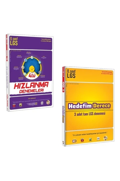 Tonguç Yayınları Lgs 4´lü Hızlanma Denemeleri + Hedefim Derece Denemeleri ürün görseli 1