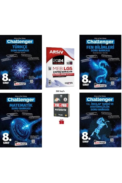 Kafa Dengi Yayınları 8. Sınıf Lgs Tüm Dersler Soru Bakası (4 Kitap)+Lgs 2024 Çıkmış Soruları+Pat-Pro Matematik Soru B. ürün görseli 1