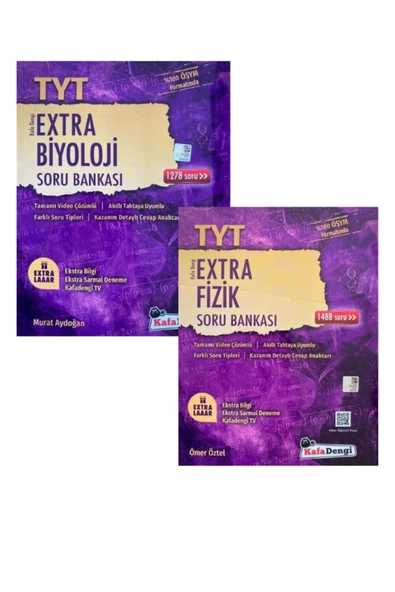 Kafa Dengi Yayınları Yayınları 2022 Tyt Sınav Kazandıran Sayısal Soru Bankası Extra Biyoloji Fizik Set ürün görseli 1