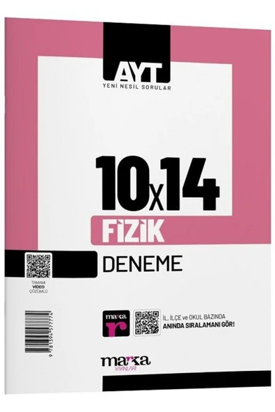 Marka Yayınları 2026 Ayt Fizik 10 Deneme Tamamı Video Çözümlü ürün görseli 1