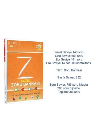 Tonguç Yayınları Tonguç 7. Sınıf Şampiyon Paketi 7 Kitap 2022 - Resim 3